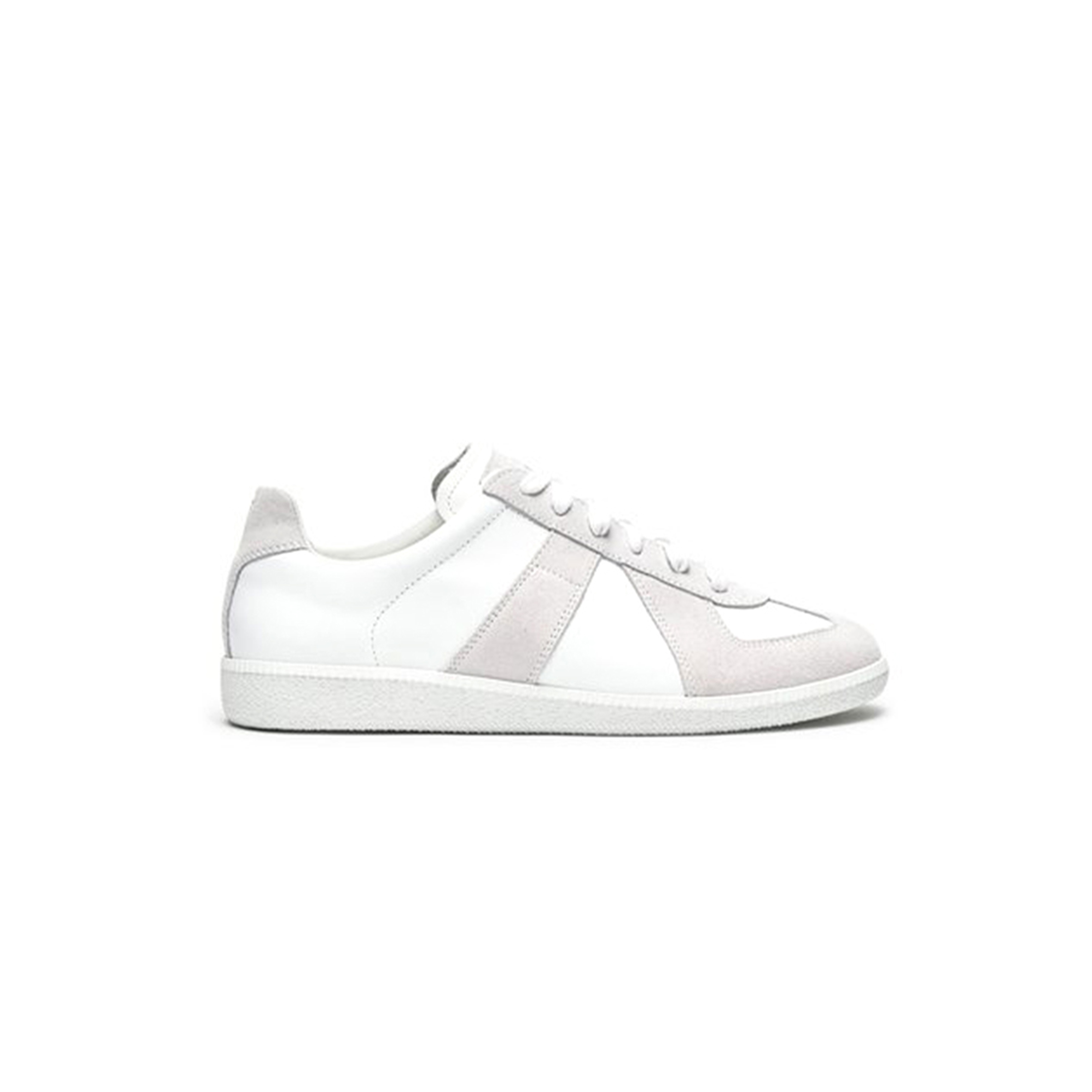 MAISON MARGIELA REPLICA LEATHER AND SUEDE SNEAKERS S57WS0236P1897